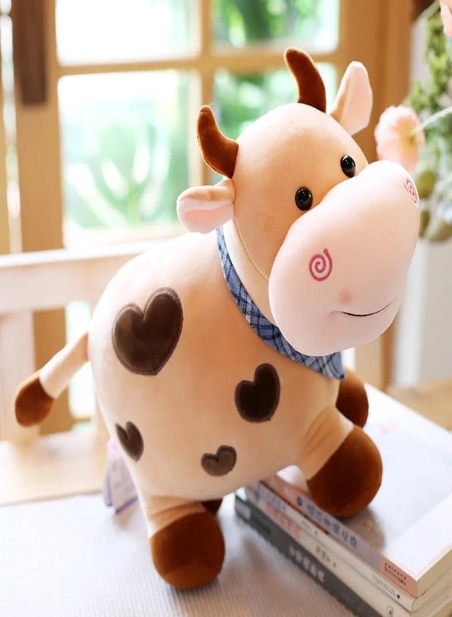 Niku 30cm Cow Soft (Brown Colour) Stuffed Plush Toy Animal for Kids Baby Girls Boy | Cattle Toy | Best Gift for Birthday - Image 1
